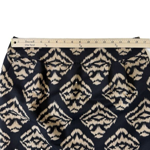 Talbots Collection Cotton/Silk Blend Skirt, Black & Tan, 12 - Picture 7 of 8
